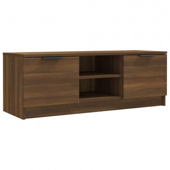 Meuble TV Chêne marron 102x35x36,5 cm Bois d'ingénierie