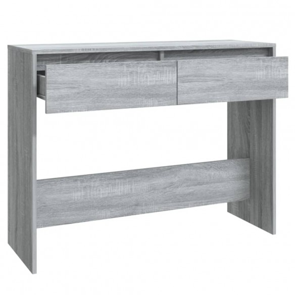 Table console Sonoma gris 100x35x76,5 cm Aggloméré