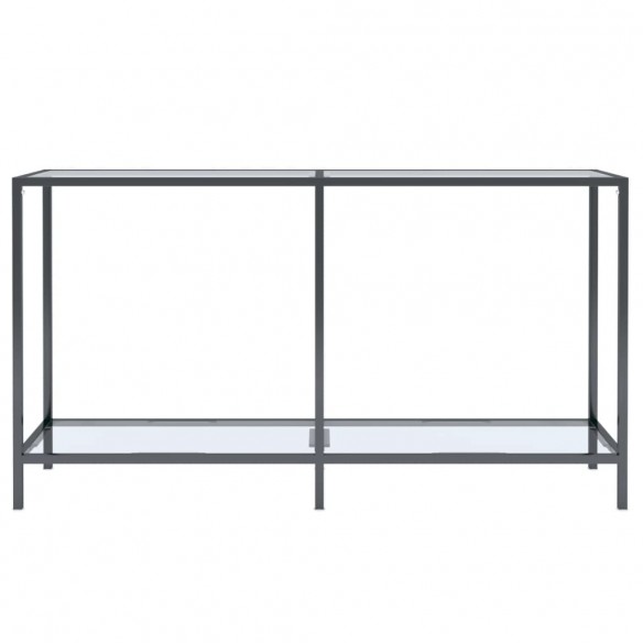 Table console Transparent 140x35x75,5 cm Verre trempé