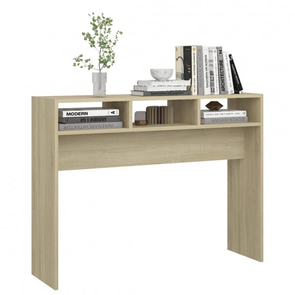 Table console Chêne sonoma 105x30x80 cm Aggloméré