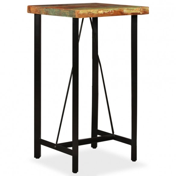 Table de bar Bois de récupération massif 60 x 60 x 107 cm