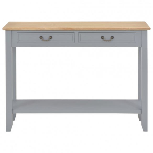 Table console Gris 110x35x80 cm Bois