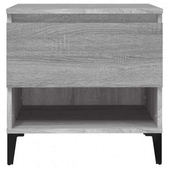 Table d'appoint Sonoma gris 50x46x50 cm Bois d'ingénierie