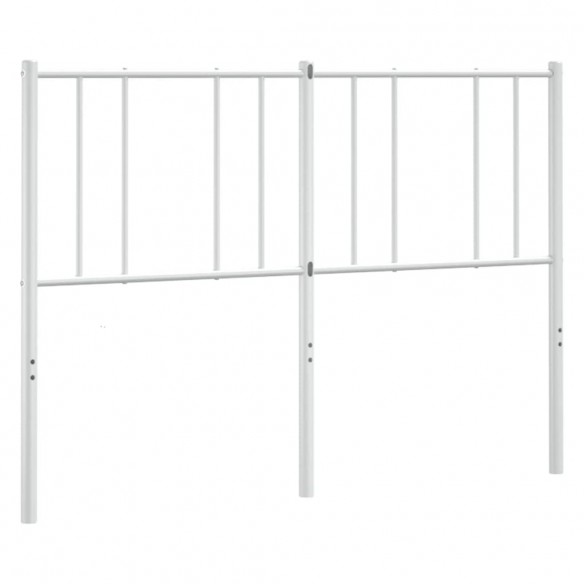 Tête de lit métal blanc 135 cm