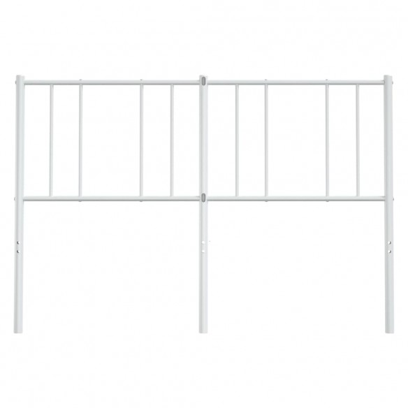 Tête de lit métal blanc 135 cm