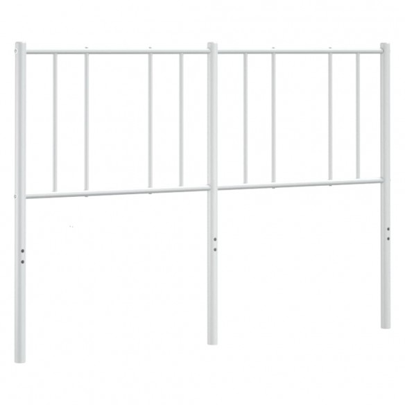 Tête de lit métal blanc 135 cm