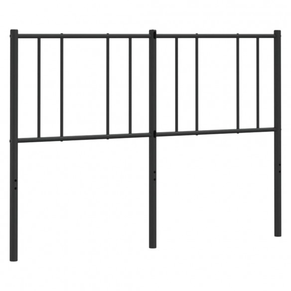 Tête de lit métal noir 135 cm