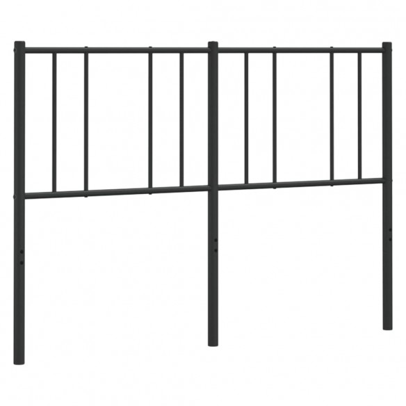 Tête de lit métal noir 135 cm