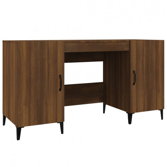 Bureau Chêne marron 140x50x75 cm Bois d'ingénierie