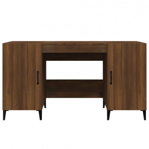 Bureau Chêne marron 140x50x75 cm Bois d'ingénierie