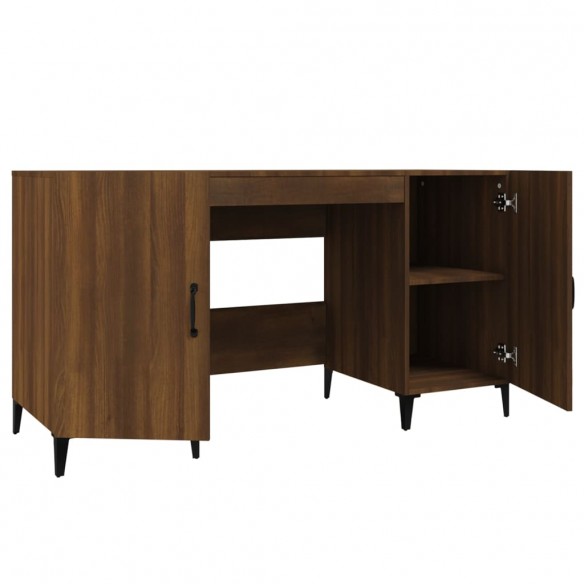 Bureau Chêne marron 140x50x75 cm Bois d'ingénierie