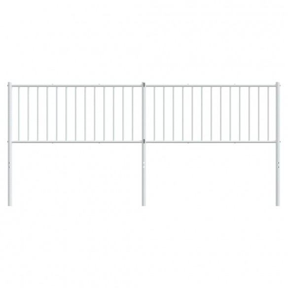 Tête de lit métal blanc 200 cm