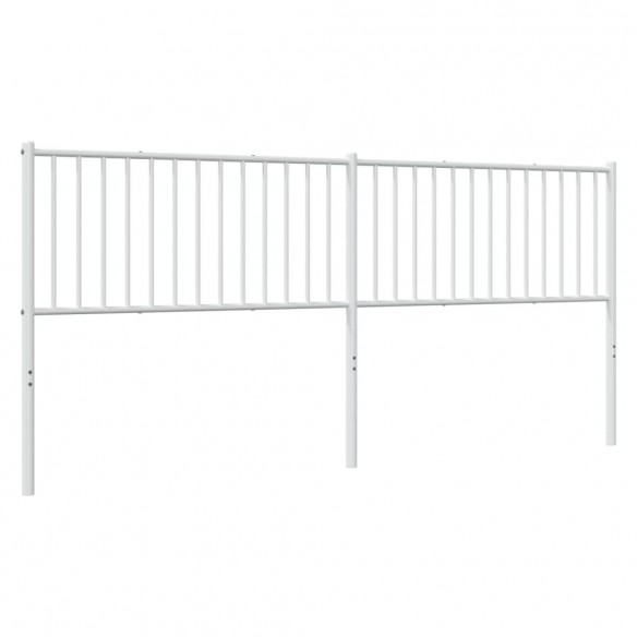 Tête de lit métal blanc 200 cm