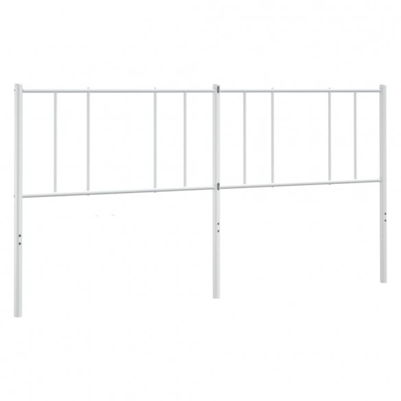 Tête de lit métal blanc 200 cm