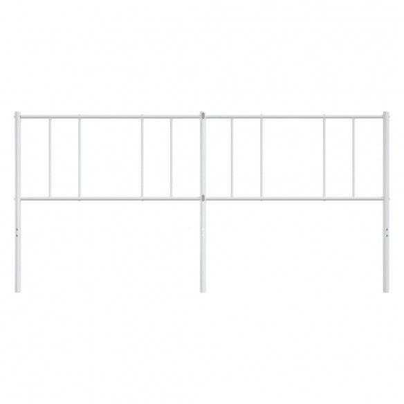 Tête de lit métal blanc 200 cm