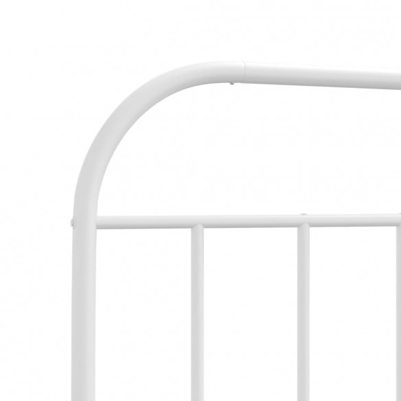 Tête de lit métal blanc 200 cm