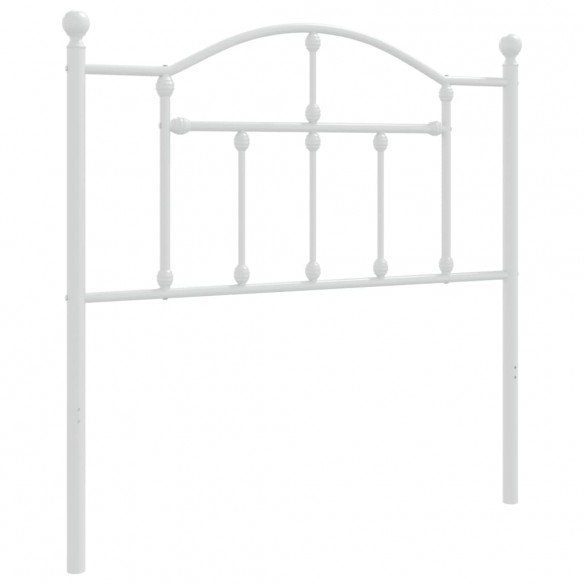 Tête de lit métal blanc 90 cm