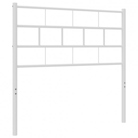 Tête de lit métal blanc 90 cm