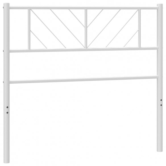 Tête de lit métal blanc 90 cm