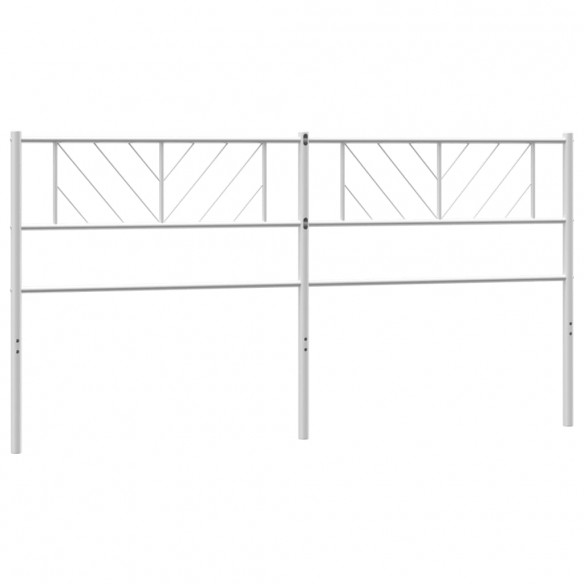 Tête de lit métal blanc 160 cm