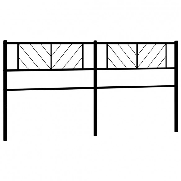 Tête de lit métal noir 193 cm