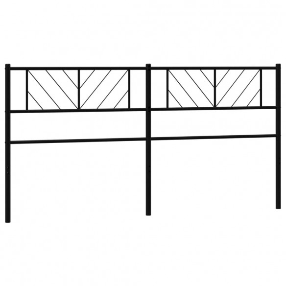 Tête de lit métal noir 193 cm