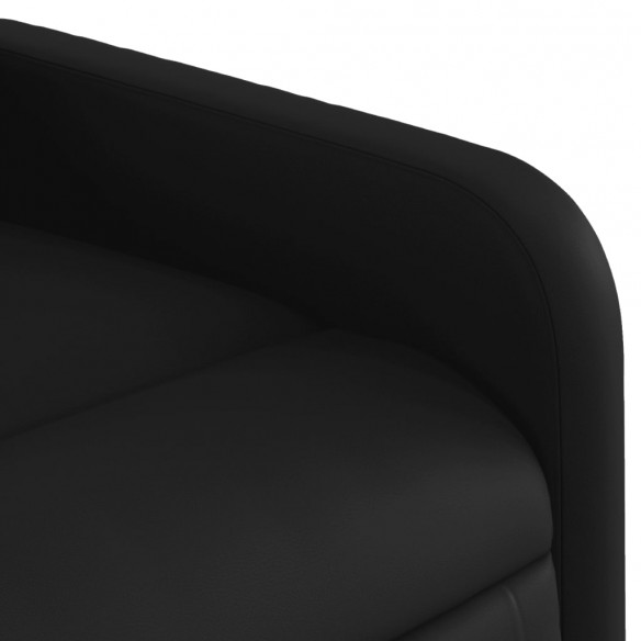 Fauteuil inclinable de massage électrique noir similicuir