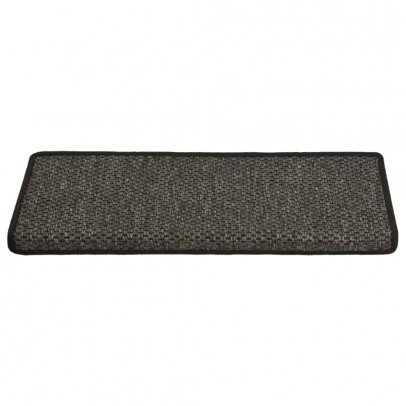 Tapis d'escalier autocollants 15 pcs 65x21x4 cm Anthracite