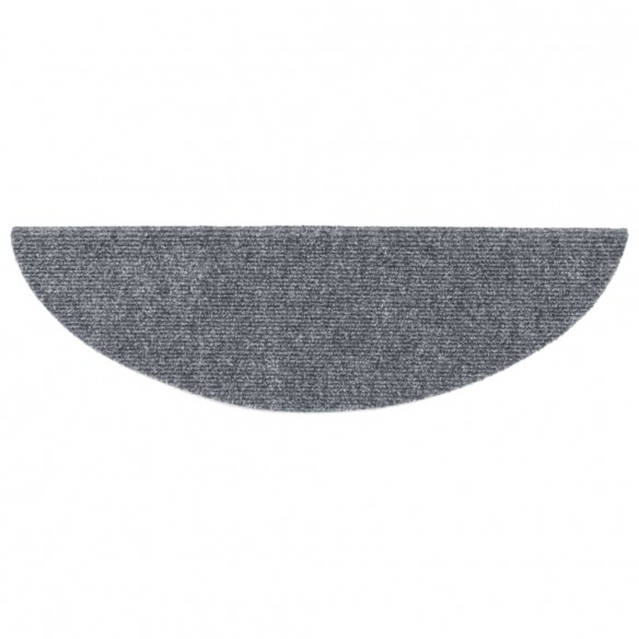 Tapis autoadhésifs de marches 5 pcs Gris clair 56x17x3 cm