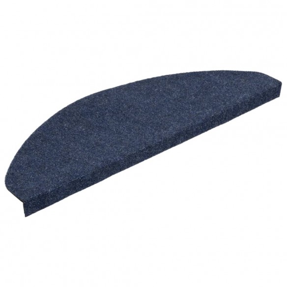 Tapis d'escalier autocollants 15 pcs 65x22,5x3,5 cm Bleu