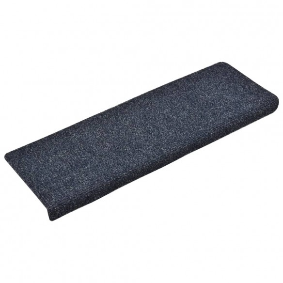 Tapis d'escalier 5 pcs Tissu aiguilleté 65x21x4 cm Anthracite