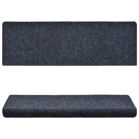 Tapis d'escalier 5 pcs Tissu aiguilleté 65x21x4 cm Anthracite