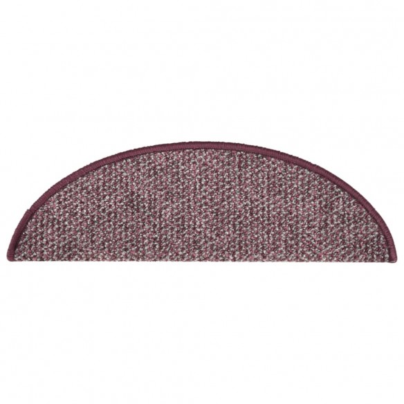 Tapis de marches d'escalier 15 pcs Violet 65x21x4 cm