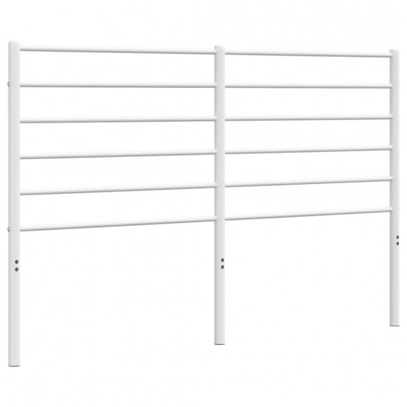 Tête de lit métal blanc 135 cm