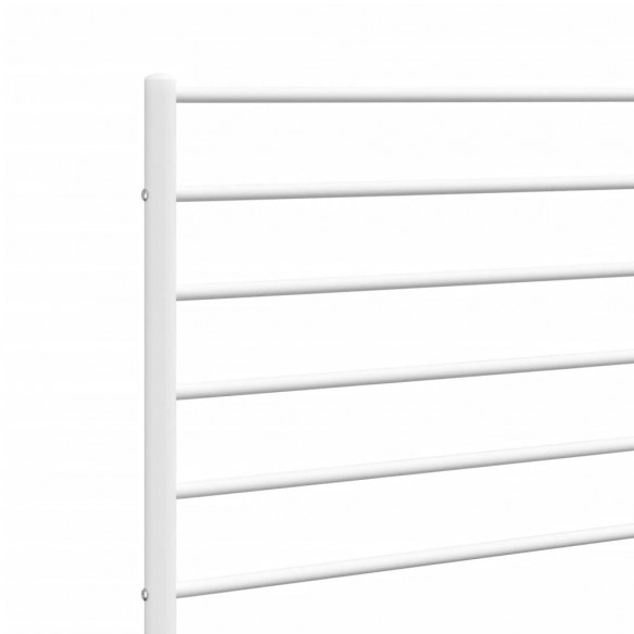 Tête de lit métal blanc 135 cm