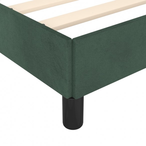 Cadre de lit Vert foncé 200x200 cm Velours