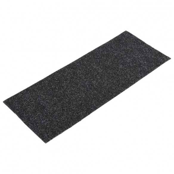 Tapis d'escalier autocollants Rectangulaire 15 pcs 60x25cm Noir