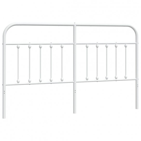 Tête de lit métal blanc 160 cm