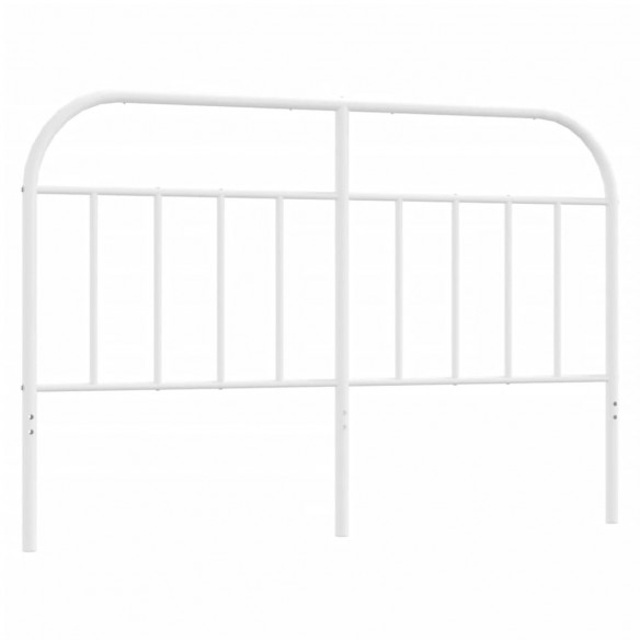 Tête de lit métal blanc 135 cm