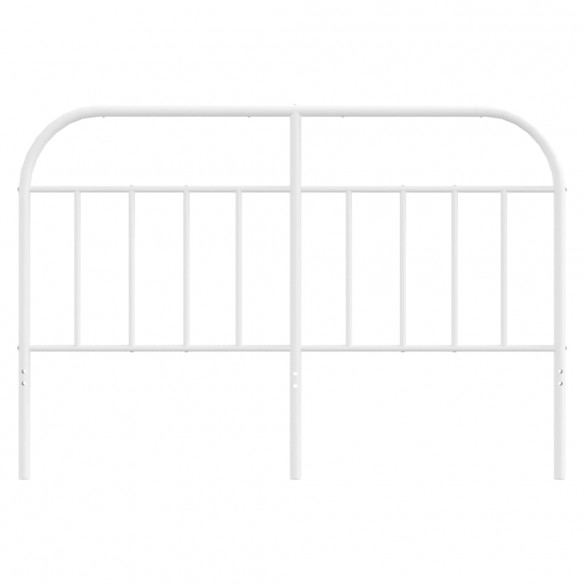 Tête de lit métal blanc 135 cm