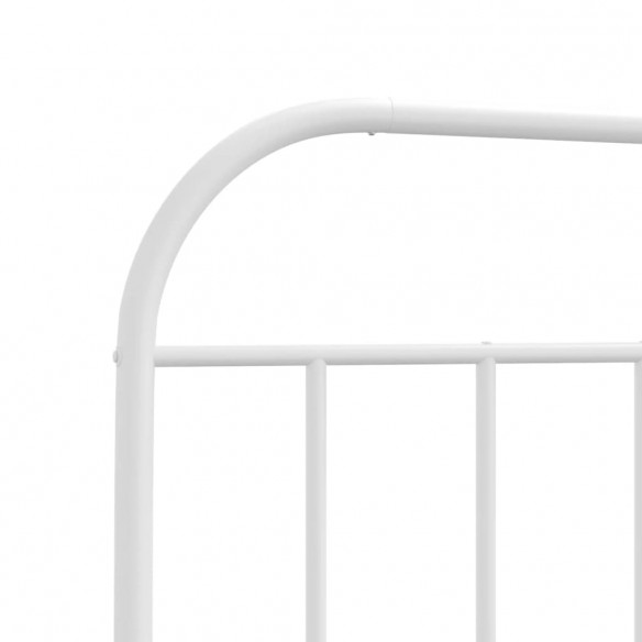 Tête de lit métal blanc 135 cm