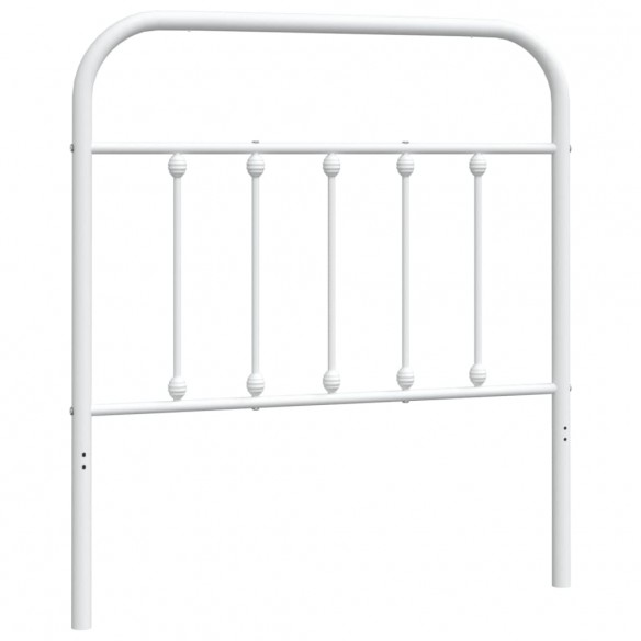 Tête de lit métal blanc 90 cm