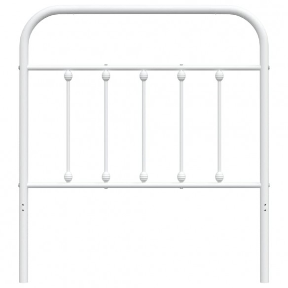 Tête de lit métal blanc 90 cm