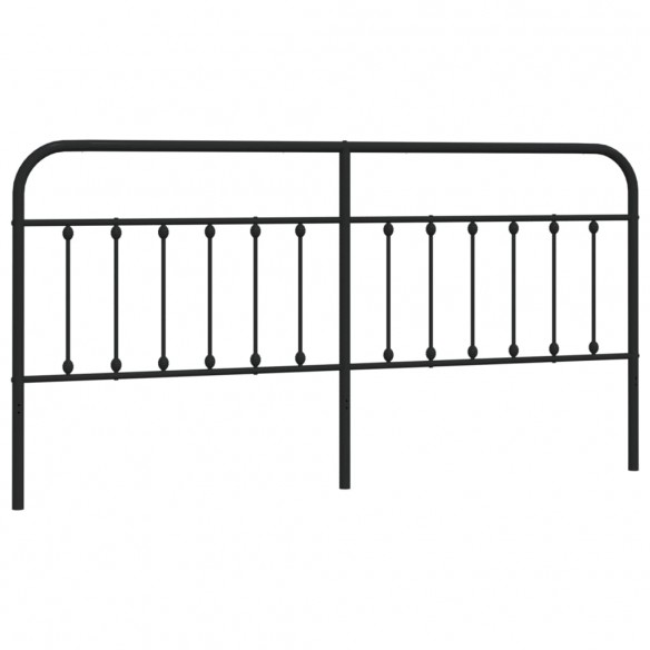 Tête de lit métal noir 193 cm