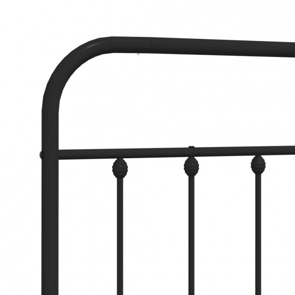 Tête de lit métal noir 193 cm