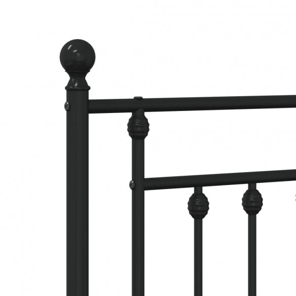 Tête de lit métal noir 193 cm