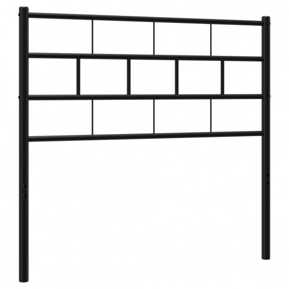 Tête de lit métal noir 90 cm