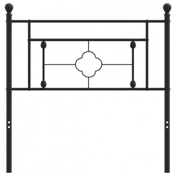 Tête de lit métal noir 90 cm