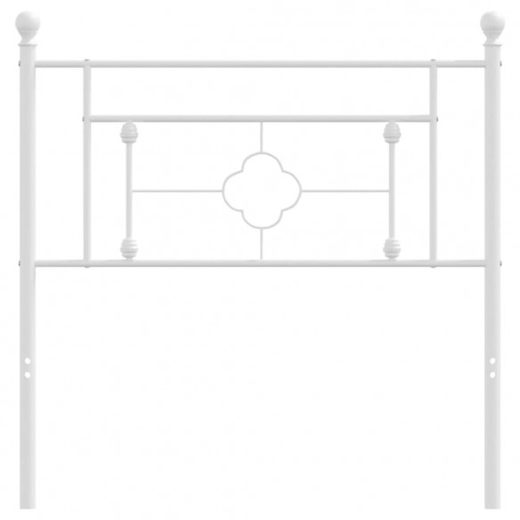 Tête de lit métal blanc 90 cm