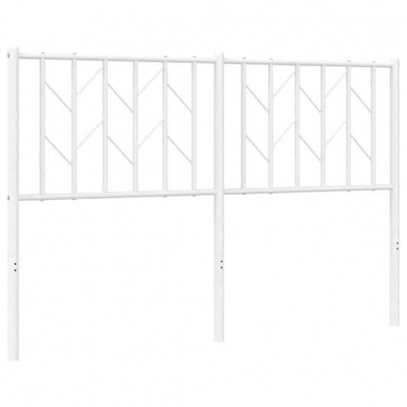 Tête de lit métal blanc 135 cm